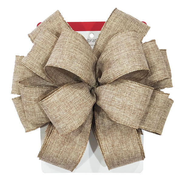 20.5" Natural Brown Christmas Tree Bow Topper by Ashland by Celebrate It | Michaels
