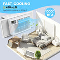 Garvee 5000 BTU Window Air Conditioner, Fast Cooling for Rooms up to 150 Sq. Ft, Window Ac Unit with 7 Level Temperature Setting, White