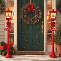 Tangkula 8 ft Musical Christmas Street Light Indoor/Outdoor Lamp Post with Warm White LEDs