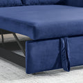 Convertible Sofa Bed, 3 in 1 Sleeper Sofa with 2 Pillows and Adjustable Backrest for Living Room Office, Black