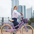 24" Nel Lusso Girls' Cruiser Bike, Purple Satin
