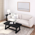 Plank+Beam Farmhouse Coffee Table, 48" Solid Wood Tables for Living Room, Rectangular Center Table