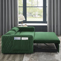 Convertible Sofa Bed, 3 in 1 Sleeper Sofa with 2 Pillows and Adjustable Backrest for Living Room Office, Black