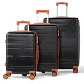 Zimtown Luggage 3 Piece Set Suitcase ABS Hardside Lightweight with TSA Lock Spinner Wheels, Beige