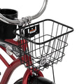 26" Huffy Nel Lusso Beach Cruiser Bike, Basket, Cargo Rack, Red, Ages 12+