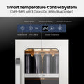 Whynter 15 in Beverage Refrigerator Cooler - 80 Can Mini Fridge with Glass Door for Soda Beer, 3 LED Compressor Fridge for Home Office Bar(3.0 Cu.ft)