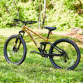 24" Ozark Trail FS.1 Epictrail Full Suspension Mountain Bike, for Teens and Adults, Heights Between 4'6" - 5'6", Silver