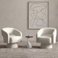 Bonzy Home 360° Swivel Barrel Chair, Velvet Accent Armchair for Living Room, Bedroom & Office, Gray