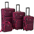 Rockland Luggage Fashion Collection 4 Piece Softside Expandable Luggage Set