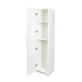 Slim Tall Storage Cabinet, Pantry Cabinet with Doors Shelves Small Space for Kitchen Living Room Bathroom
