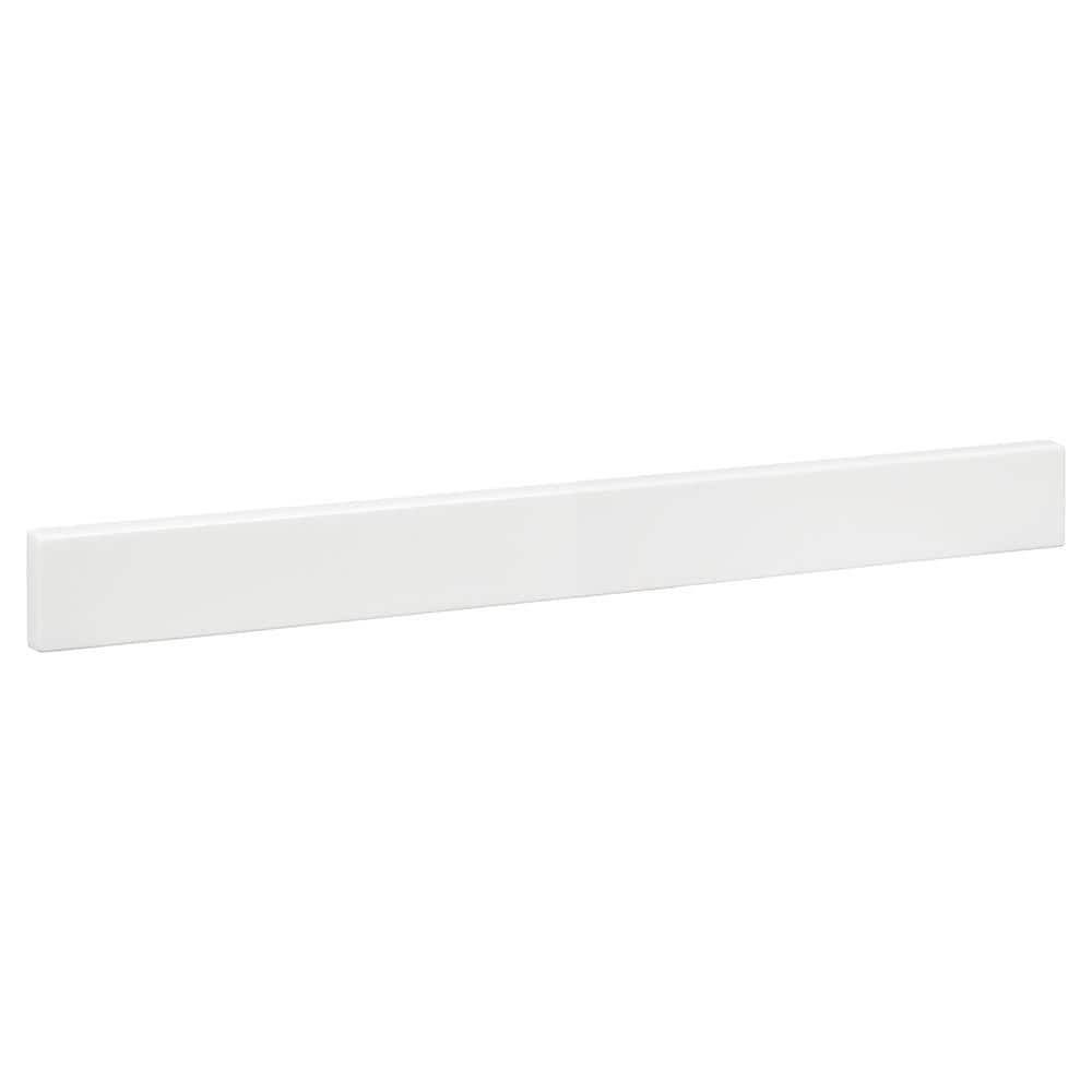 24-1/2 in. Cultured Marble Backsplash in White