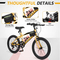 SPPTTY 20 - 24 in Bike, 6 - Speed Mountain Bike for Men Women Boys Girls, Comfort Saddle, Blue