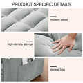 Convertible Sofa Bed, 3 - in - 1 Sleeper Sofa with Pull Out Bed, Sleeper Futon Couch Loveseat with Adjsutable Backrest and Pillows for Living Room, Black