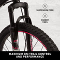 Mongoose 24 - In. Excursion Unisex Mountain Bike, Black, 21 Speeds