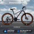 SPATIAL 24/26/27.5/29 in Mountain Bike, 8/21 Speed Lightweight Aluminum Magensium Frame Mountain Bicycle, Fits Men Women Teenagers Adult Disc Brake MTB Bicycle