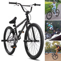 VEVOR BMX Bike, 24 - Inch Wheel Freestyle Bike, BMX Race Bike with 4 Pegs, Beginner - Level BMX to Advanced Riders, BMX Bicycles for Teen Adult Men Women, Durable Hi - Ten Steel Frame, Easy to Assemble