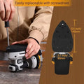 Cordless Detail Sander: Multi - Function Mouse Sander Electric Sander Tool Palm Sanders with Dust Collector, 3 Additional Attachments&12pcs Sandpapers for Home Decoration