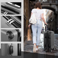 Zimtown Luggage 3 Piece Set Suitcase ABS Hardside Lightweight with TSA Lock Spinner Wheels, Beige
