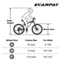 24 in Dual/Front Suspension Mens Womens Mountain Bike, 21 Speeds Dual Disc Brake, High - Carbon Steel Frame, Trail Beach Snow Commuter City Bikes, Black