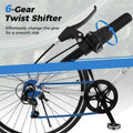 26" Mountain Bike 6-Speed Drivetrain Cycling Bicycle with Dual C-Brakes, Adjustable Seat & All-Terrain Tires, MTB City Bike for Men Women Teens