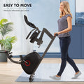 Maxkare Recumbent Exercise Bike for Home Stationary Bike Sturdy Quiet 8 Levels Recumbent Bikes Large Comfortable Seat Heart Rate Handle & Ipad Holder for Gym Seniors Adults
