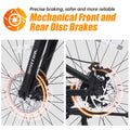 SPATIAL 24/26/27.5/29 in Mountain Bike, 8/21 Speed Lightweight Aluminum Magensium Frame Mountain Bicycle, Fits Men Women Teenagers Adult Disc Brake MTB Bicycle