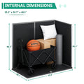 51 cu ft Outdoor Storage Shed, Resin Storage Cabinet with Door & Lock, Multi - Purpose Outdoor Shed for Garbage Cans, Garden Tools, Bikes, Easy to Assemble, Gray