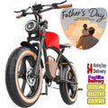 Hidoes B10 Electric Mountain Bike for Men/Woman 1000W Adult Electric Bicycle 20" Fat Tire Off Road E - Bike with Removable Battery up to 28 Mph, Free Shipping, Red