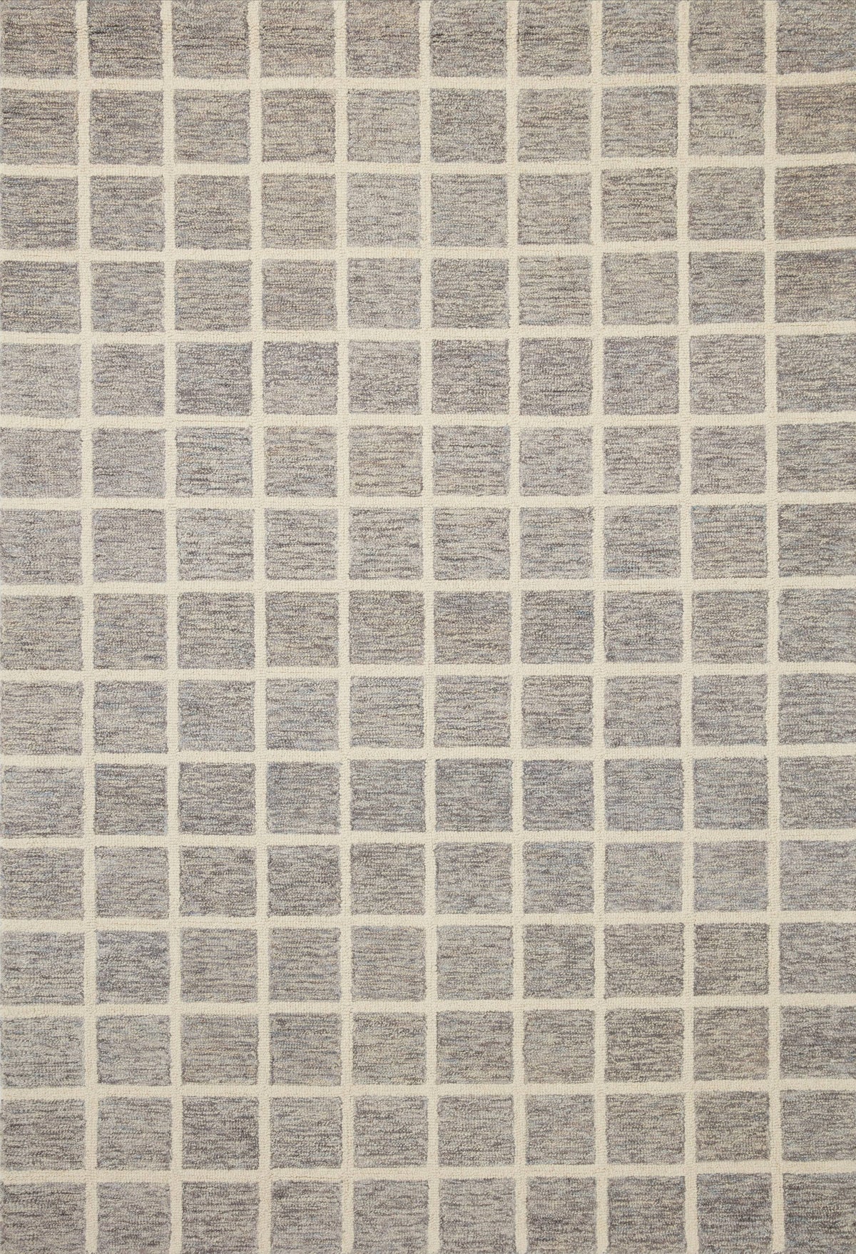 Chris Loves Julia x Loloi 5'0" 7'6" Slate/Ivory Polly POL-05 Area Rug