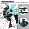 HILAND 26 in Mountain Bike, Mens and Womens Aluminum Frame MTB with 21 Speeds, Dis Brake, Hardtail Bicycle for Adults