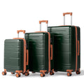Zimtown Luggage 3 Piece Set Suitcase ABS Hardside Lightweight with TSA Lock Spinner Wheels, Beige