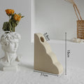 Nordic Ceramic Dry Flower Vase – Minimalist Matte Home Decor