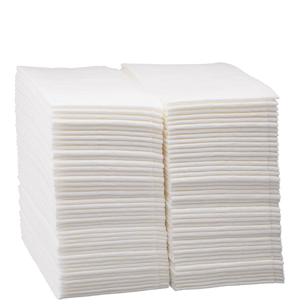 100 Count Luxury Linen Feel Disposable Guest Hand Towels in Bulk Soft & Absorbent Cloth Like Paper Napkin for Bathroom Kitchen Weddings Parties