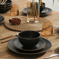 Stone + Lain Brasa Stoneware Collection Dinnerware Set, 32 - Piece Service for 8, Blue