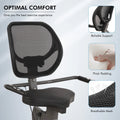 Maxkare Recumbent Exercise Bike for Home Stationary Bike Sturdy Quiet 8 Levels Recumbent Bikes Large Comfortable Seat Heart Rate Handle & Ipad Holder for Gym Seniors Adults