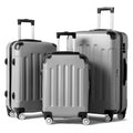 Zimtown Luggage 3 Piece Set Suitcase ABS Hardside Lightweight with TSA Lock Spinner Wheels, Beige