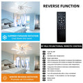Garwarm Dimmable Ceiling Fan with Light and Remote Control, 27" Small Flush Mounted Ceiling Fan with LED Lights, APP and Remote Controlled, Modern, White