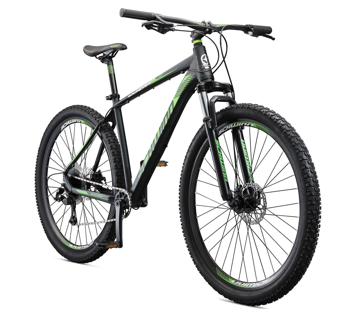 Schwinn 29 - In. Boundary Mens Mountain Bike, Black and Green