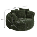 Wiilayok 58'' Oversized Chaise Lounge Chair Indoor, Thickened Backrest Sleeper Sofa Couch with Soft Pillows for Living Room, Gray