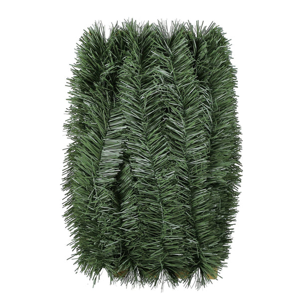 50' Non-Lit Soft Christmas Garland, Green, PVC, by Holiday Time