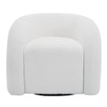 360 Swivel Accent Chair for Living Room, Boucle Barrel Armchair Single Sofa Chair Reading Chair, Sage Green