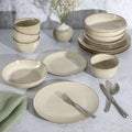 Gibson Elite Matisse 16 - Piece Dinnerware Set - Taupe