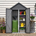 AECOJOY Outdoor Storage Cabinet Waterproof with Shelves, Vertical Tall Sheds Cabinet