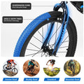 SPPTTY 20 - 24 in Bike, 6 - Speed Mountain Bike for Men Women Boys Girls, Comfort Saddle, Blue