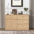 Kadyn Modern 6 Drawer Dresser Wood Cabinet, Dresser for Bedroom, Kitchen Storage Cabinet with Drawers, Chest of Drawers(Black)