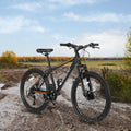 26 in Mountain Bike, Shimano 21 Speeds W/Mechanical Disc Brakes, High - Carbon Steel Frame, Suspension MTB Bikes Mountain Bicycle for Adult & Teenagers
