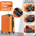 Zimtown Luggage 3 Piece Set Suitcase ABS Hardside Lightweight with TSA Lock Spinner Wheels, Beige