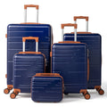Zimtown Luggage 3 Piece Set Suitcase ABS Hardside Lightweight with TSA Lock Spinner Wheels, Beige