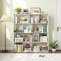 Tangkula 12 Cube 4-Tier Freestanding Storage Organizer Bookcase with Open Cubes