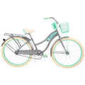 Nel Lusso Classic Cruiser Bike with Perfect Fit Frame, Women'S, Gray, 26"